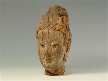  木雕观音头像 宋（960-1279年）